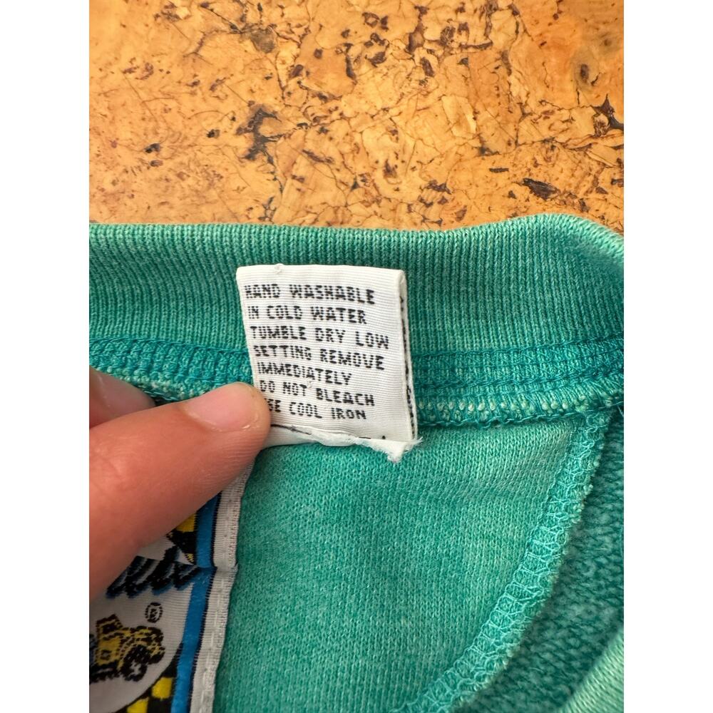 Vintage Green and White Striped Sweatshirt - Picture 8 of 10